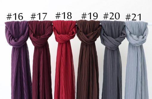 Voile coton plissé