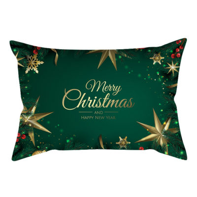 Coussin joyeux Noel et happy new year