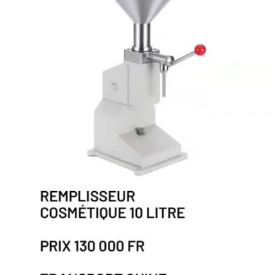 Remplisseur cosmétique 10litres
