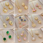 Ensemble collier cute inoxydable