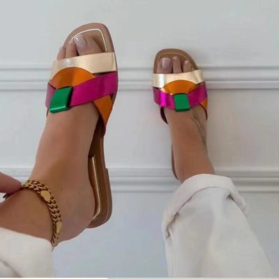 Slippers zara 2024 - argent, 37