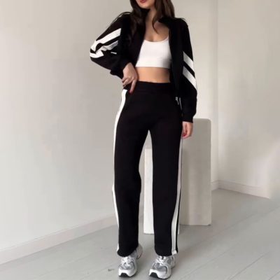 Blouson rayure - Bleu, L