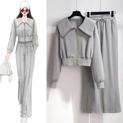 Ensemble NORA - gris, L