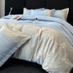 Drap broderie luxe 4 pièces top qualité