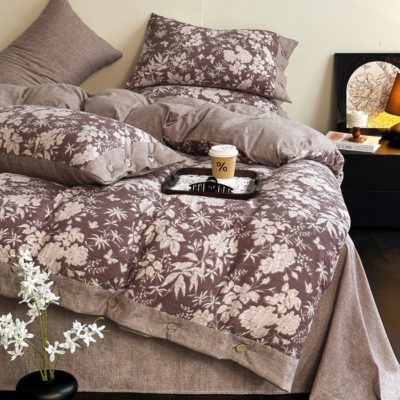 Drap en lin doux 4 pièces top qualité