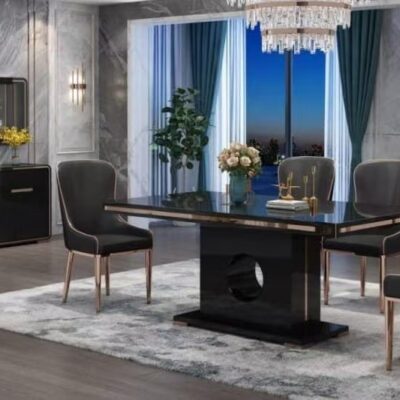 Table à manger luxe et sofa table